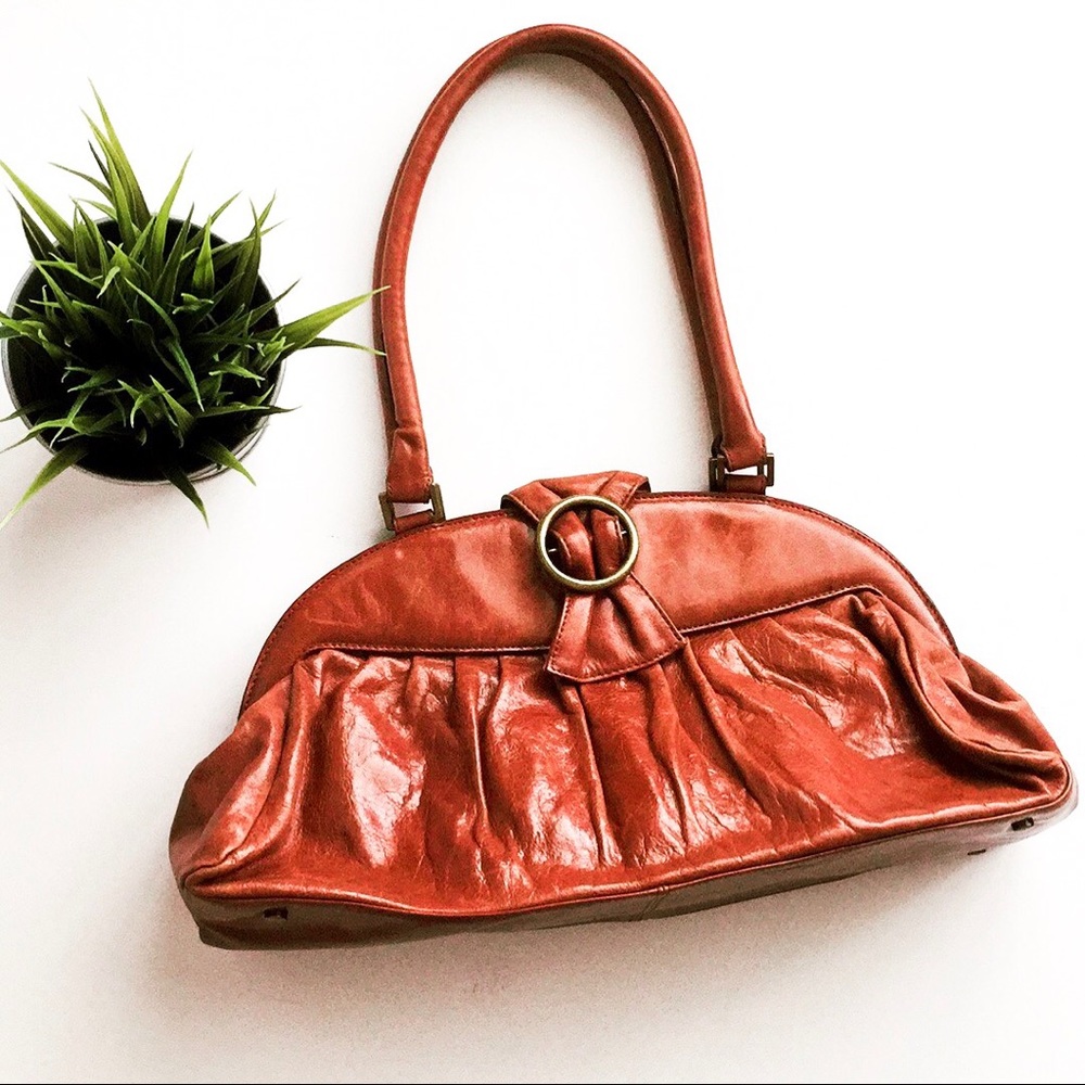 HOBO international brown leather satchel bag purse
